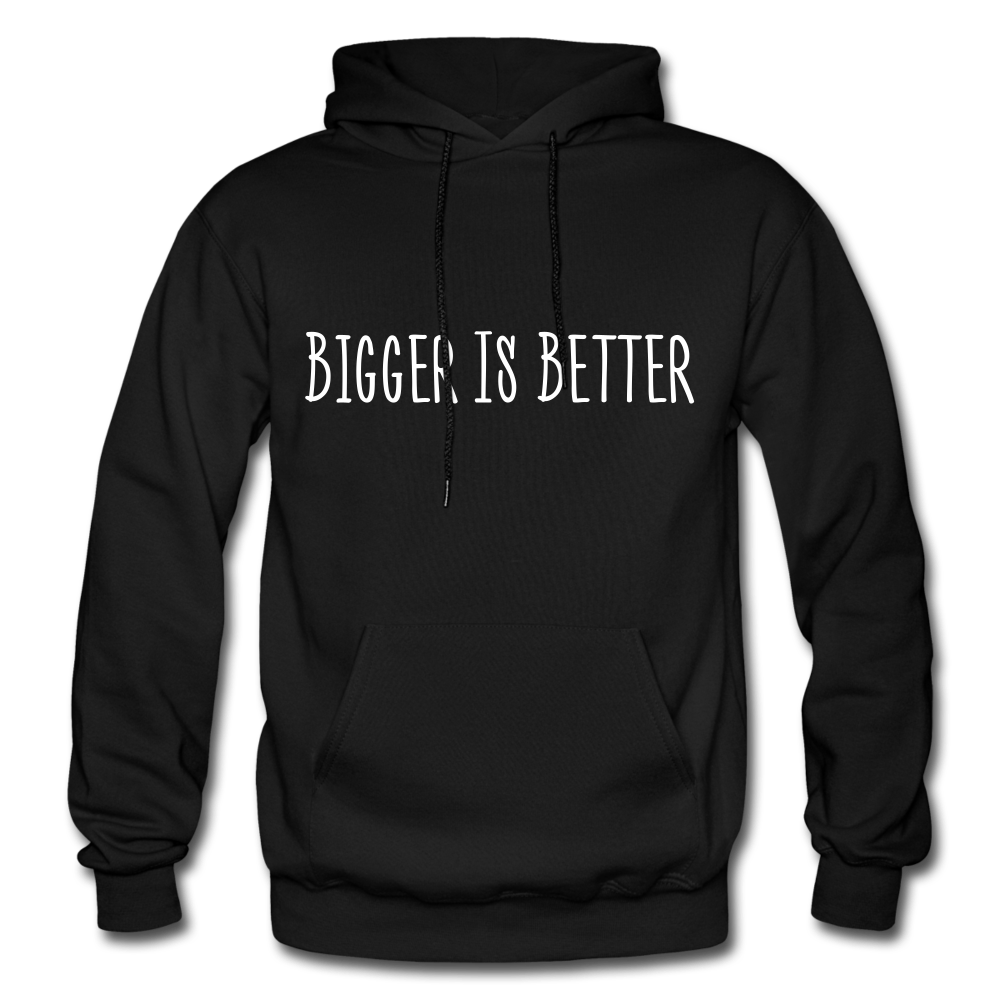 Bigger is Better Hoodie - Black - black