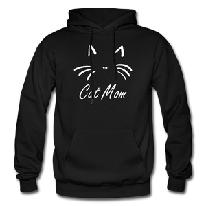 Cat Mom Hoodie - Black - black