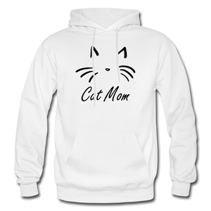 Cat Mom Hoodie - White - white