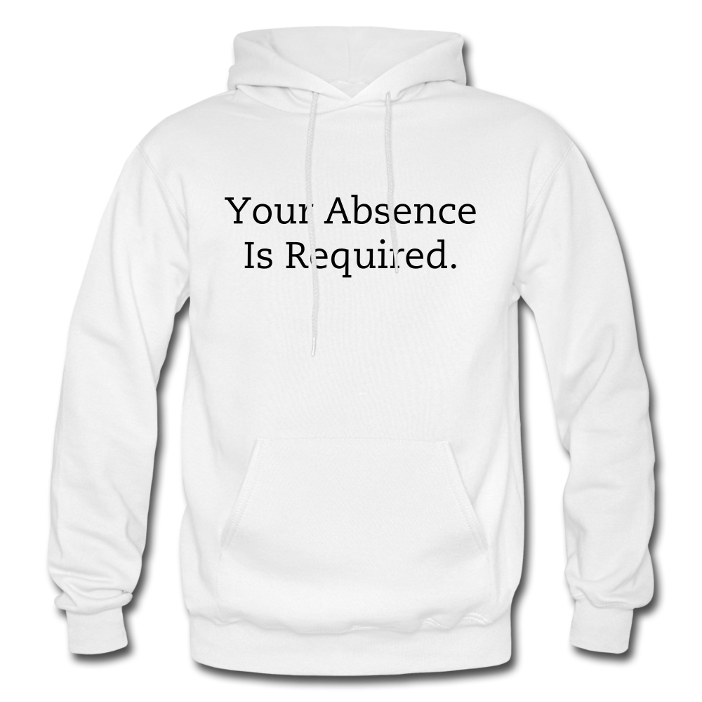 Your Absence Is Required Hoodie - White - white