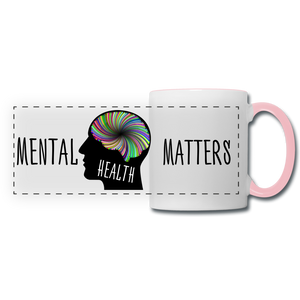 Mental Health Matters Mug - white/pink