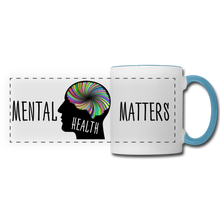 Load image into Gallery viewer, Mental Health Matters Mug - white/light blue
