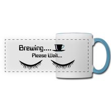 Load image into Gallery viewer, Brewing please wait Mug - white/light blue