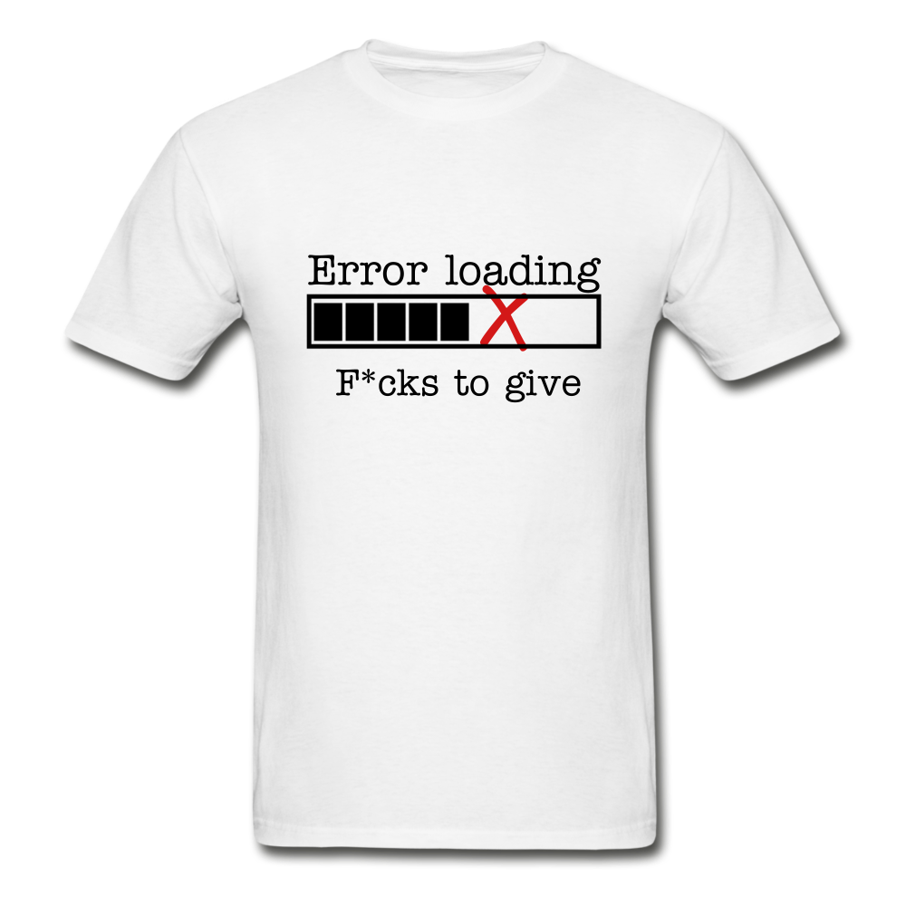 Error Loading T-Shirt (Unisex) - White - white