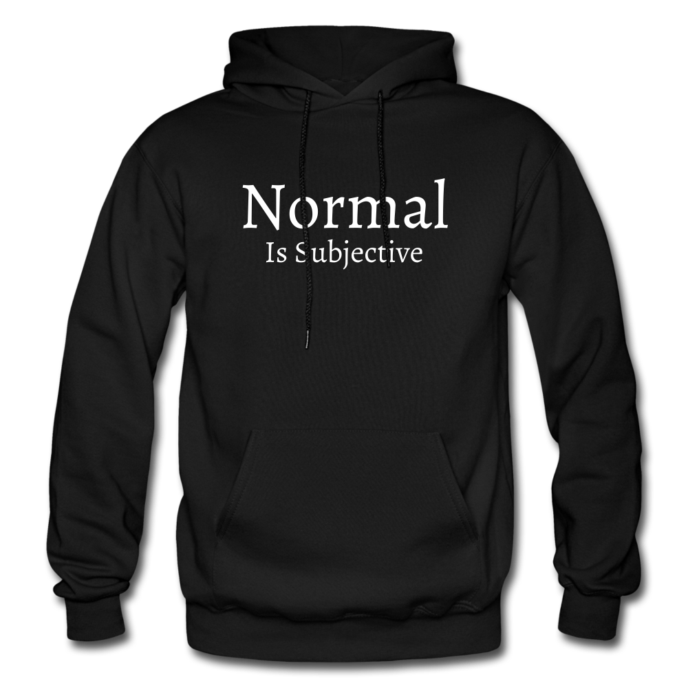 Normal is Subjective Hoodie - Black - black