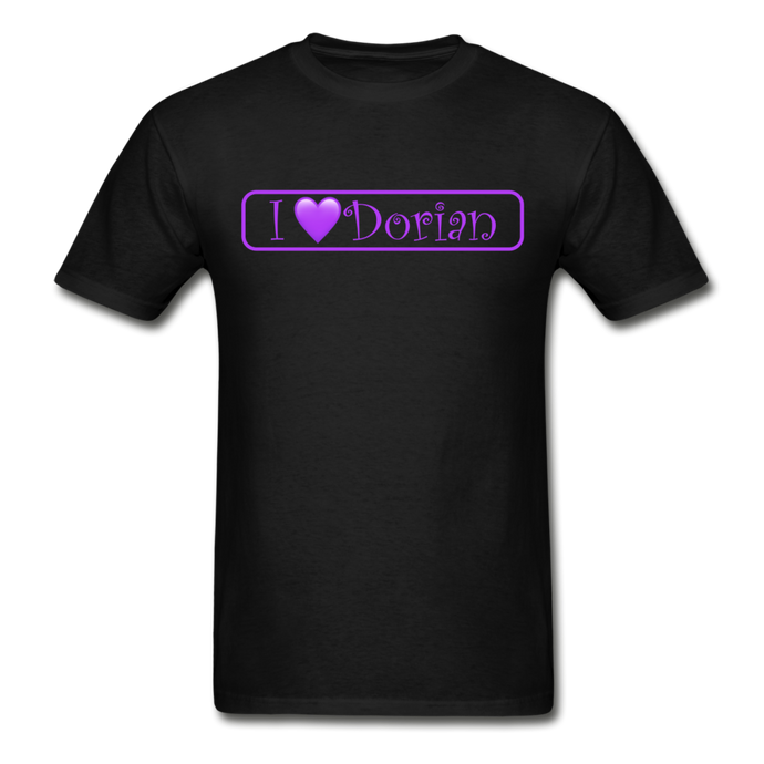 I Love Dorian Custom T-Shirt - black
