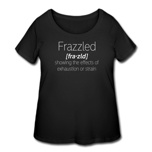 Frazzled T-Shirt (Curvy) - Black - black
