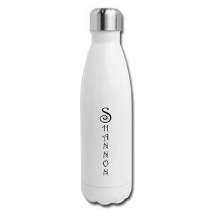 Insulated Stainless Steel Water Bottle Personalized - white
