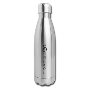 Insulated Stainless Steel Water Bottle Personalized - silver