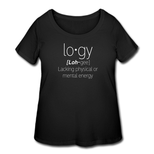 Logy T-Shirt (Curvy)- Black - black