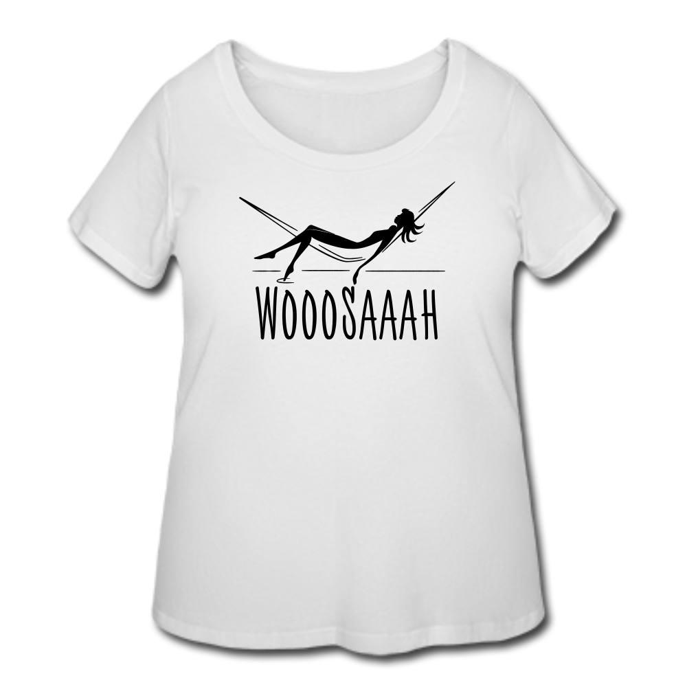 WooSaaah T-Shirt (Curvy)- White - white