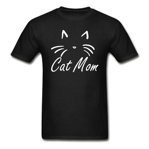 Cat Mom T-Shirt (Unisex) - Black - black