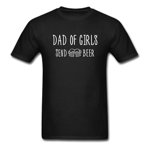 Dad of Girls T-Shirt (Unisex) - Black - black