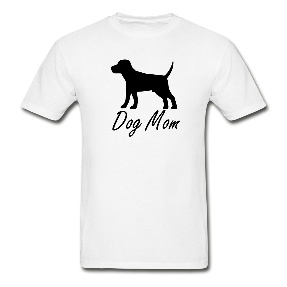 Dog Mom T-Shirt (Unisex) - White - white