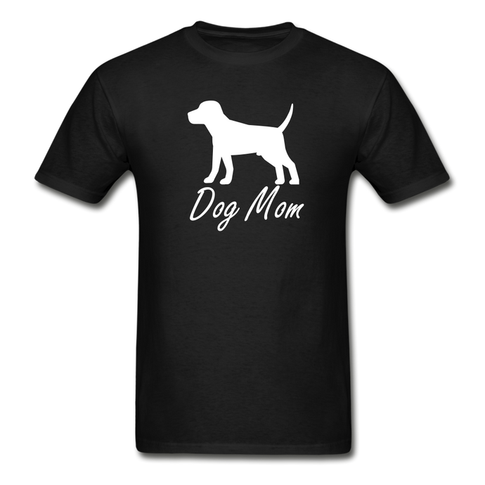 Dog Mom T-Shirt (Unisex) - Black - black