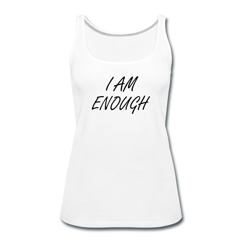 I Am Enough Women's Tank (White) - white