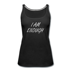 I Am Enough Women's Tank (Black) - black