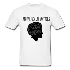 Mental Health Matters Diagnosis T-Shirt (Unisex) - White - white