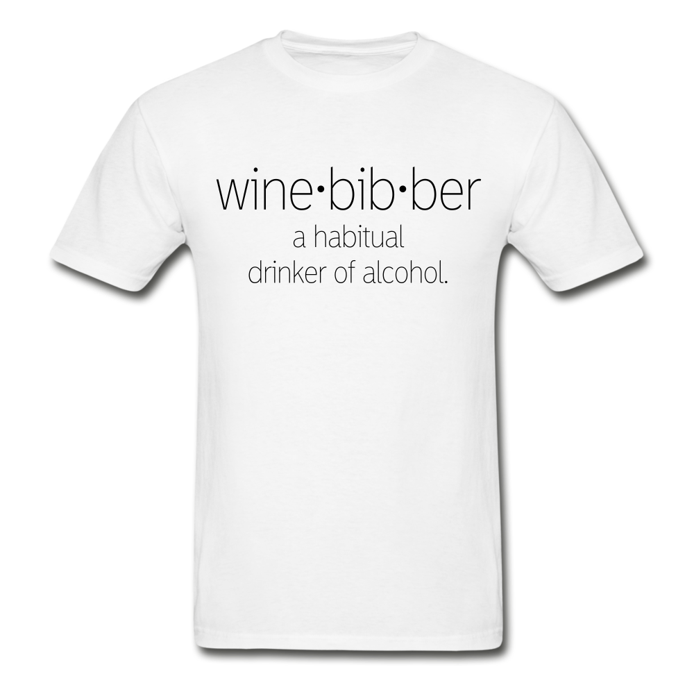 Winebibber T-Shirt (Unisex) -White - white