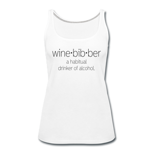 Winebibber Women's Tank (White) - white